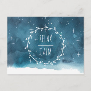 Cartão Postal Classe de Óleos Essenciais Emocionais de Céu Estre