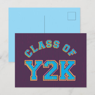 Cartão Postal Classe Retroativa De Y2K