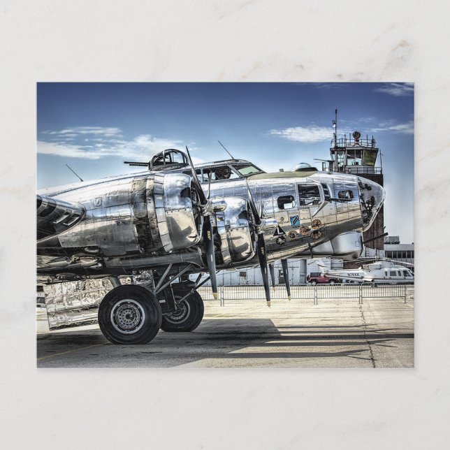 Cartão Postal Classic b-17 wwii bomber (Frente)