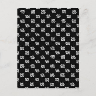 Cartão Postal classic fuckyou pattern