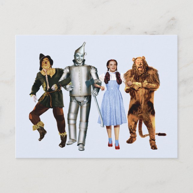 Cartão Postal Classic Wizard of Oz Characters (Frente)