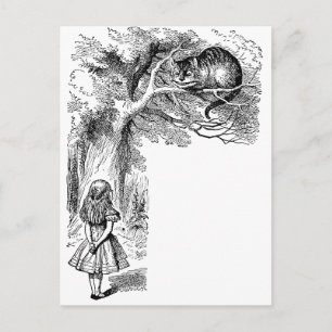 Cartão Postal Clássico Alice no País das Maravilhas, Gato de Che
