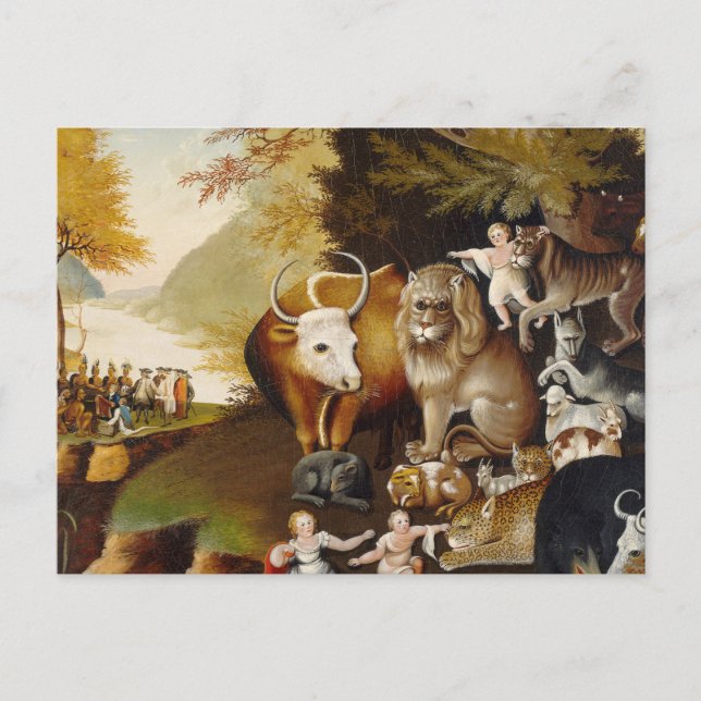 Cartão Postal Clássico de Incêndio Animal do Reino Unido (Frente)