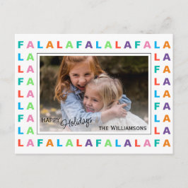 Cartão Postal Clássico Divertido FA LA LA Foliday