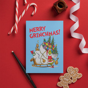 Cartão Postal Clássico O Grinch O Grinch & Max Trenzinho Fuga