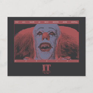 Cartão Postal Clássico Pennywise - Muito Melhor Quando Você Está