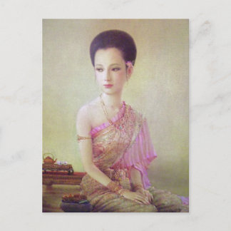 cartão postal clássico tailandês antigo estilo imp