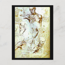 Cartão postal clássico/Vintage-Leonardo da Vinci 1