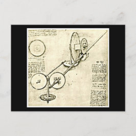Cartão postal clássico/Vintage-Leonardo da Vinci 1
