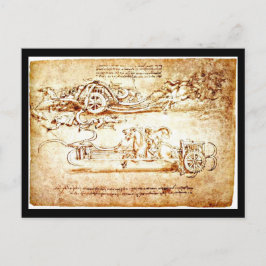 Cartão postal clássico/Vintage-Leonardo da Vinci 3