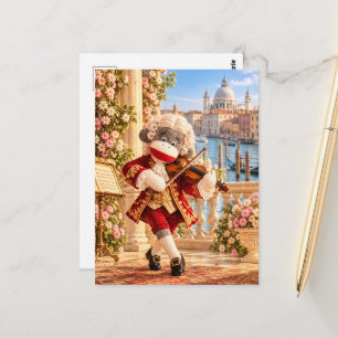 Cartão Postal Clássicos do Macaco de Meia Aconchegante — Vivaldi