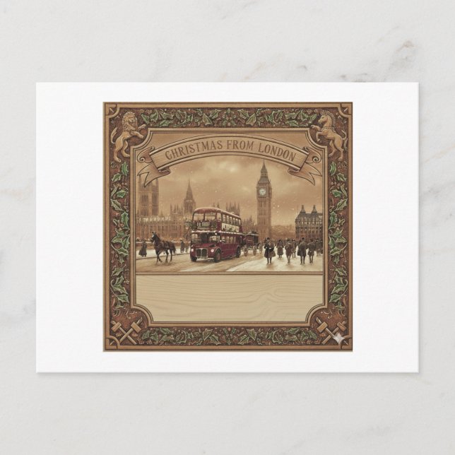 Cartão Postal Classy London PostCards BigBen (Frente)