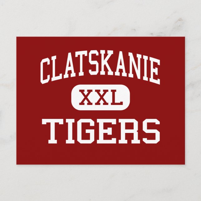Cartão Postal Clatskanie - Tigers - High - Clatskanie Oregon (Frente)