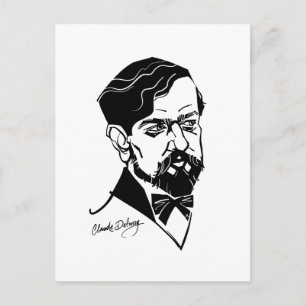 Cartão Postal Claude Debussy