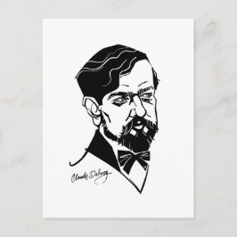 Cartão Postal Claude Debussy