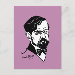 Cartão Postal Claude Debussy