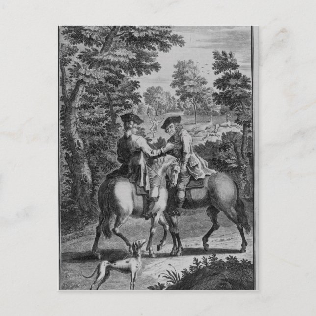 Cartão Postal Claude Duval roubbing Squire Roper (Frente)