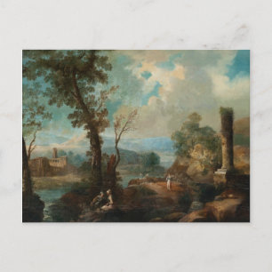 Cartão Postal Claude Lorrain Trabalho de arte