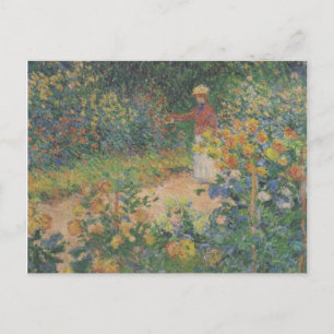Cartão Postal Claude Monet 1895 Vintage in the Garden