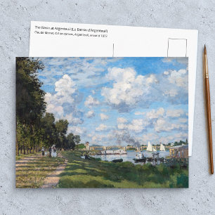 Cartão Postal Claude Monet - A Bacia em Argenteuil