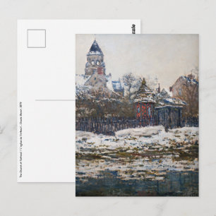 Cartão Postal Claude Monet - A Igreja em Vetheuil