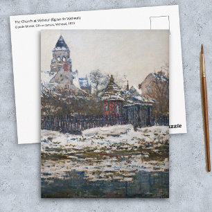 Cartão Postal Claude Monet - A Igreja em Vetheuil