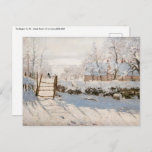 Cartão Postal Claude Monet - A Mídia<br><div class="desc">The Magpie / La Pie - Claude Monet,  Oil on Canvas,  1868-1869</div>
