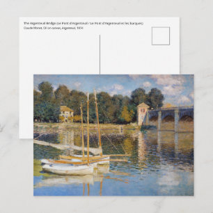 Cartão Postal Claude Monet - A Ponte Argenteuil
