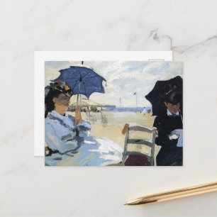 Cartão Postal Claude Monet - A Praia em Trouville,