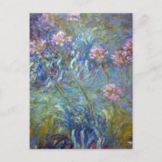 Cartão Postal Claude Monet Agapanthus