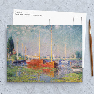 Cartão Postal Claude Monet - Argenteuil