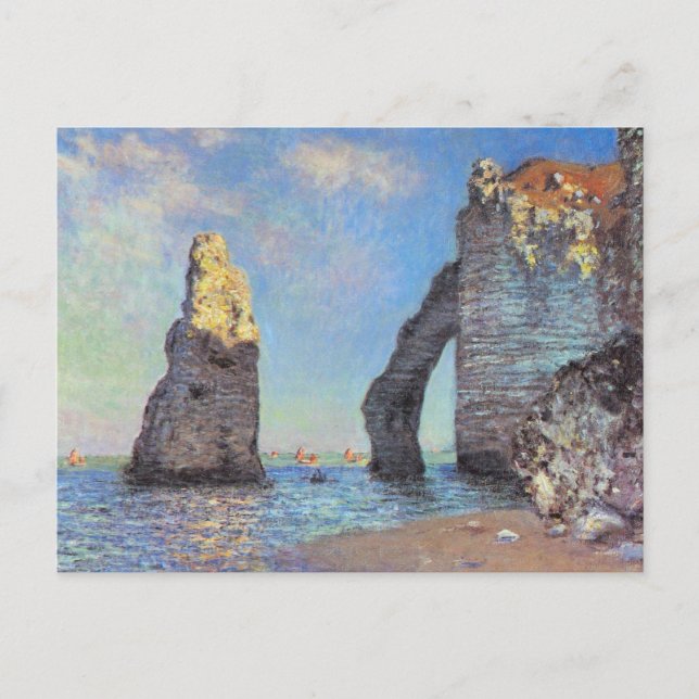 Cartão Postal Claude Monet // As algemas de Etretat (Frente)