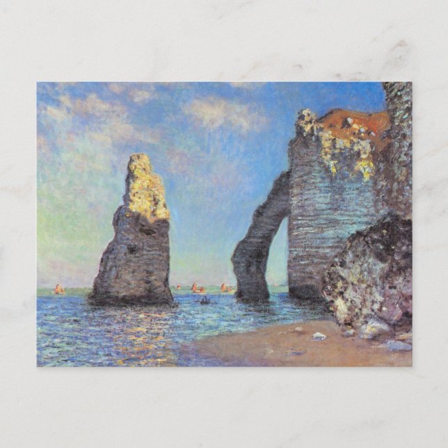Cartão Postal Claude Monet // As algemas de Etretat (Frente)