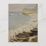 Cartão Postal Claude Monet - Barco Na Praia De Etretat<br><div class="desc">Claude Monet - Barco Na Praia De Etretat</div>
