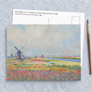 Cartão Postal Claude Monet - Campos de Tulipas perto de Haia
