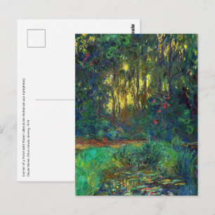 Cartão Postal Claude Monet - Canto de um Pond com Lírios