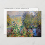 Cartão Postal Claude Monet - Canto do Jardim de Montgeron<br><div class="desc">Canto do Jardim de Montgeron / Moin de jardin a Montgeron - Claude Monet,  Oil on Canvas,  1876</div>