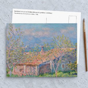 Cartão Postal Claude Monet - Casa do Jardineiro em Antibes