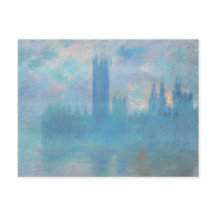 Claude Monet. Casas do Parlamento em Londres. Azul