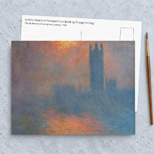 Cartão Postal Claude Monet - Casas do Parlamento Londres