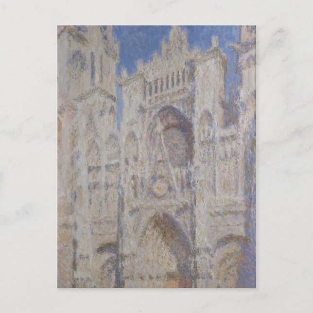 Cartão Postal Claude Monet | Catedral de Rouen O Portal Sunlight (Frente)