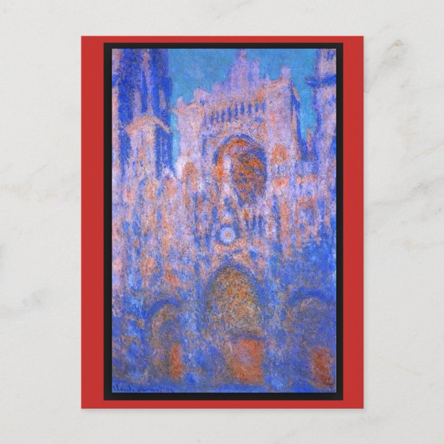 Cartão Postal Claude Monet, Catedral de Rouen, Sinfonia (Frente)