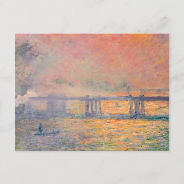 Cartão Postal Claude Monet Charing Cross Bridge (Frente)