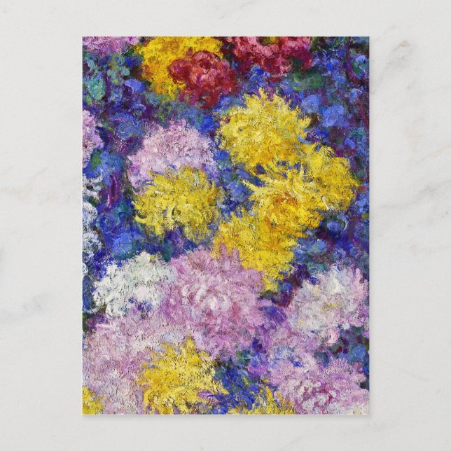 Cartão Postal Claude Monet - Chrysanthemums (Frente)