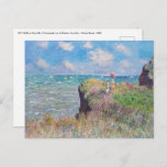 Cartão Postal Claude Monet - Cliff Walk em Pourville<br><div class="desc">Cliff Walk em Pourville / Promenade sur la falaise,  Pourville - Claude Monet,  1882</div>