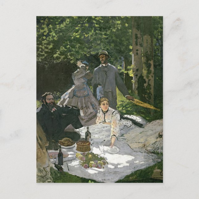 Cartão Postal Claude Monet | Dejeuner sur l'Herbe, Chailly (Frente)