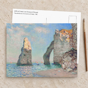 Cartão Postal Claude Monet - Falésias em Etretat