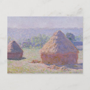 Cartão Postal Claude Monet Granuleiros no final do Verão