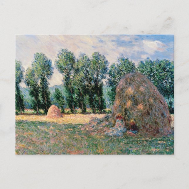 Cartão Postal Claude Monet - Haystacks (Frente)