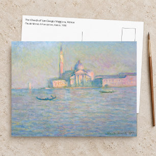 Cartão Postal Claude Monet - Igreja de San Giorgio Maggiore